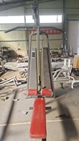 Équipement de fitness de luxe : Appareil de traction dorsale et de rameur réglable en acier avec sélection de charge par broches