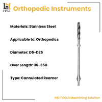 Perceuse fémorale orthopédique de précision Outil de chirurgie osseuse en acier inoxydable D2-D20 90 °-140 ° pour les procédures de la hanche et du genou