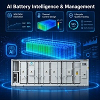 Système de stockage d'énergie en conteneur refroidi par liquide LFP BESS hors réseau de 30 pieds, batterie haute tension 5/6,8 MWh, OEM/ODM, de fabrication industrielle