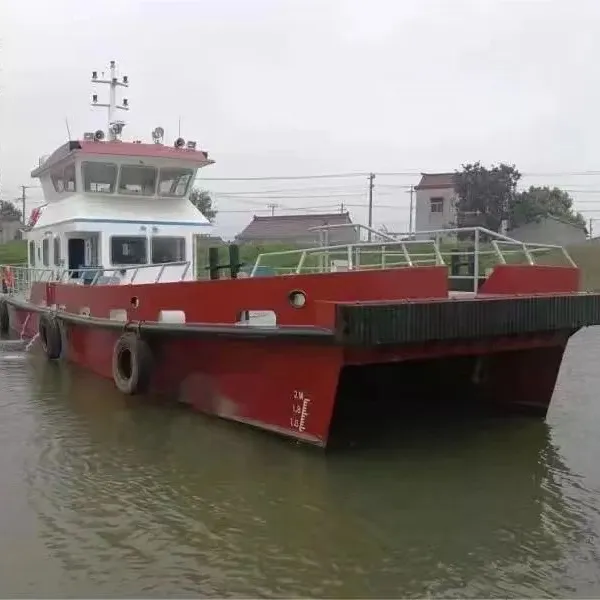 中国の造船所で建設された中古20メートル12 PAX沿岸鋼カタマラン交通ボートの販売