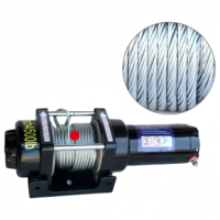 Mini treuil de traction de câble électrique 12V 24V avec télécommande 3000 20000LB