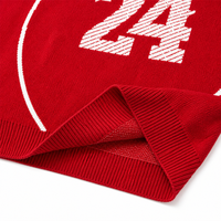 Pull-over décontracté d'hiver pour homme personnalisé ODM/OEM - Tricot à col rond avec lettres jacquard en coton anti-plis et anti-rétrécissement