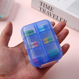 กล่องยาแบบพกพา 12 ช่อง 2 ชั้น ปิดสนิท สำหรับเดินทาง พร้อมฝาปิดและช่องแบ่ง - Product Image 3