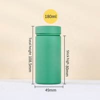 Pot de pilule vert à joint personnalisé/flacon de pilule/flacon/pilule/capsule/tablette/coupe-supplément avec pièce usinée CNC anodisée