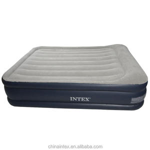 Lit d'air <span class=keywords><strong>gonflable</strong></span> <span class=keywords><strong>INTEX</strong></span> 64136 Dura-Beam Queen Deluxe avec oreiller intégré, <span class=keywords><strong>matelas</strong></span> <span class=keywords><strong>gonflable</strong></span> pliable - Product Image 2