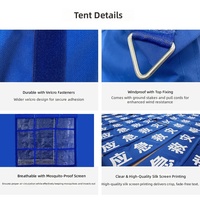 Tente de camping extérieure 3x4 personnes en tissu Oxford épaissi, imperméable, doublée de coton, renforcée en acier, pour toutes les saisons et utilisation en milieu sauvage