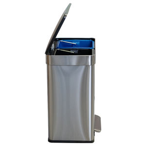 <span class=keywords><strong>Poubelle</strong></span> de recyclage de grande capacité 2024, nouvelle, avec <span class=keywords><strong>deux</strong></span> <span class=keywords><strong>compartiments</strong></span>, <span class=keywords><strong>poubelle</strong></span> à pédale de 60 L - Product Image 2