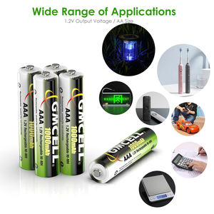 סוללות GMCELL איכותיות <span class=keywords><strong>2</strong></span>/3 AAA 300 מיליאמפר/שעה, מארז של <span class=keywords><strong>4</strong></span> סוללות <span class=keywords><strong>AA</strong></span> ו-AAA נטענות נימל 1.2V לצעצועים - Product Image 6