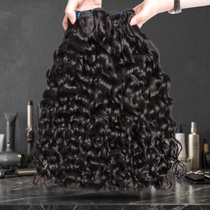 Latest Virgin <b>Curly</b> <b>Human</b> <b>Hair</b> Weft Machine Double Weft Double Drawn Ends 100gm Remy <b>Hair</b> Bulk <b>Extension</b> - Product Image 3