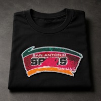 Nouveau Patch Brodé de Paillettes Personnalisé 2026 pour les Fans des Playoffs, Décoration de Vêtements pour le Jour du Match, Motif Antonio en Paillettes Bling