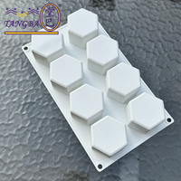 Tangba hexagonal mousse gâteau moule bricolage cuisson gâteau moules silicone glaçon moule haute température cuisson résistance