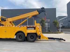 Nouveau Dongfeng 360 °   <span class=keywords><strong>Camion</strong></span> de remorquage à plateau plat 6x4 de 20 tonnes, transmission manuelle diesel pour le remorquage de véhicules et le déplacement de rotators - Product Image 4