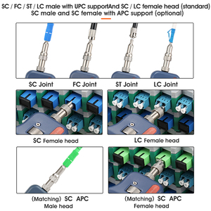 Detector de Alta Precisión Portátil para Conectores de Fibra Óptica, Detector de Extremos de Fibra Óptica de Alta Gama, Herramienta de Limpieza de Fibra Óptica - Product Image 5