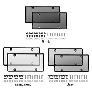 Cubierta Protectora de Plástico Transparente para Placa de Matrícula de Coche, Soporte para Placa de Matrícula - Product Image 3