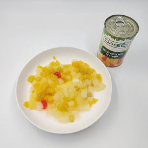 Özel Marka Yeşil Göl Konserve Karışık Meyve Kokteyli Şeftali Ananas Kiraz Armut ve Greyfurt Şurubu ile - 3 Yıl Raf Ömrü 3000g - Product Image 5