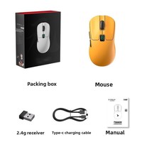 Ratón para Juegos Profesional Inalámbrico de 2.4G con Sensor PAW3311 de 24000 DPI, Modo Dual, Bluetooth, Pantalla Digital, Óptico