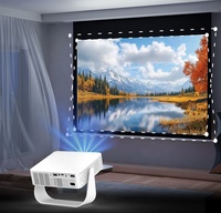 Nouveau design, projecteur LED 200 lumens ANSI, projecteur vidéo intelligent 4K pour la maison, projecteur Full HD avec WiFi Bluetooth