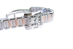 Reloj Clásico Retro <span class=keywords><strong>de</strong></span> Lujo para <span class=keywords><strong>Mujer</strong></span>, con Esfera Cuadrada Dorada, Acero Inoxidable, Cristal <span class=keywords><strong>de</strong></span> Zafiro, Movimiento Mecánico, Estilo Cartieres - Product Image 4