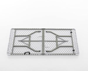 Mesa Plegable <span class=keywords><strong>de</strong></span> Plástico Resistente, Plegable por la Mitad, 6 Pies (72"x29.5"), Portátil, con Asa, Marco Metálico, <span class=keywords><strong>para</strong></span> Interiores y Exteriores, <span class=keywords><strong>Picnic</strong></span>, Camping - Product Image 6
