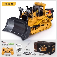 Jouet Excavatrice Télécommandée en Alliage, Voiture Télécommandée pour Tunnel, Excavatrice Musicale et Sonore, Véhicule d'Ingénierie Télécommandé