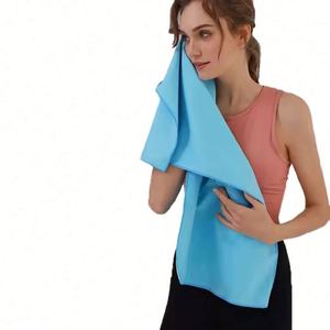 Toalla Deportiva Grande y Suave, Portátil, Antideslizante, de Secado Rápido, Absorbente de Sudor, de Doble Cara, Mini Toalla de Playa y Yoga, de Microfibra Estampada - Product Image 4