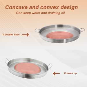 Poêle à frire concave en acier inoxydable poli de qualité commerciale, fabrication directe d'usine Daosheng, pot de cuisson mexicain convexe pour cuisinière - Product Image 3
