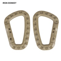 IRONDONKEY Camping tactique D anneau boucle extérieur alpinisme sac externe plastique acier rapide crochet boucle boucle de sécurité