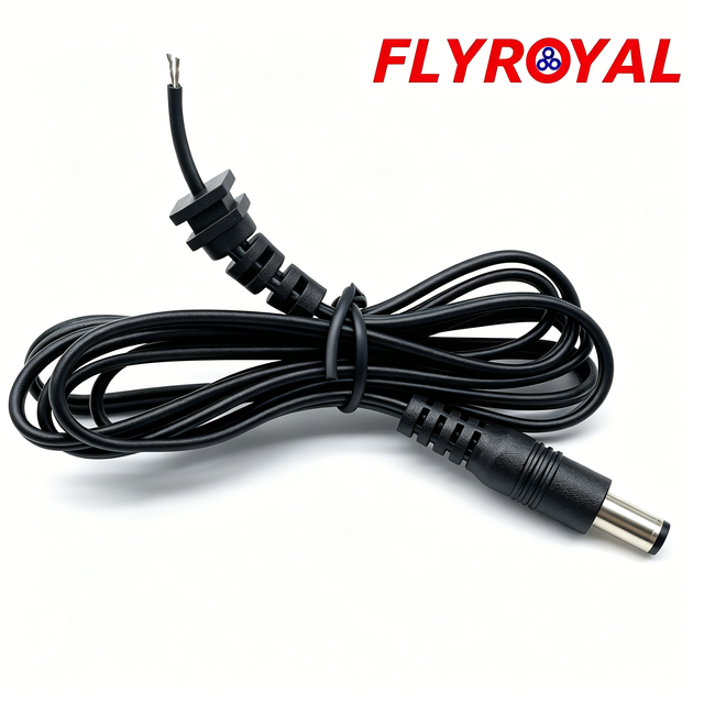 DC 5.5x2.1mm Power Cable 12V 24V LED CCTV Router DC Barrel to Stripped Wire Harness Assembly