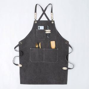 Tablier en coton à motifs floraux pour artistes, restaurants, bars, vêtements de travail pour chefs, coiffeurs, fleuristes - Vente transfrontalière - Product Image 3