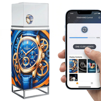 Vitrine d'affichage LED carrée à 4 faces 320x800mm 480x960mm Module GOB P1.538 P1.86 P2 P2.5 Contrôle par APP pour le commerce et la vente au détail