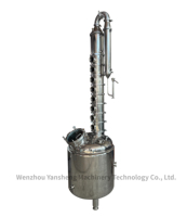 Alambic de distillation YS 200L en acier inoxydable de qualité alimentaire avec enveloppe, colonne à bulles à 10 plaques, pour la production d'alcool et de spiritueux