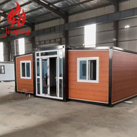 Maisons conteneurs extensibles luxueuses, maisons minuscules pliables, maisons préfabriquées, serres préfabriquées avec toilettes, 1/2/3 chambres