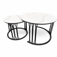 Table basse moderne de luxe en marbre, hauteur réglable, structure en métal doré, tables gigognes pour salon, mobilier de maison écologique, personnalisable