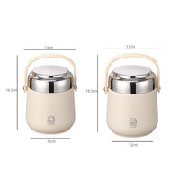 Vente en gros Boîte à lunch en acier inoxydable 18/8 Tiffin Récipient alimentaire isolé 6-8 heures garde les aliments au chaud Récipient à lunch
