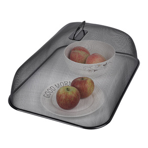 Iron Mesh Food Cover Square Washable Fly Mosquito Proof Dining Table Use - Product Image 3