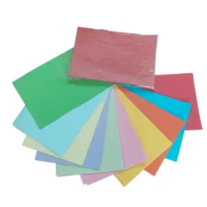 Papel de celulose reciclável de origami colorido A4 de alta qualidade para artesanato e projetos DIY para crianças