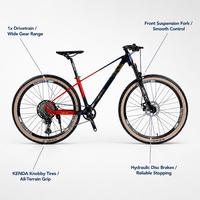 VTT Hardtail Nouveau Design 21 Vitesses 26'' 27.5'' 29'' Freins Hydrauliques Vélo de Montagne pour Femme
