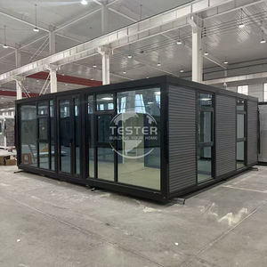 뜨거운 판매 모바일 20ft 컨테이너 프레임 완전 장착 확장 컨테이너 하우스 라이프 스타일 더블 윙 나비 박스 하우스 - Product Image 1