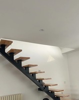 Escalier droit Prima Nordic Slim, anti-déformation, en acier inoxydable, usiné avec précision, pour accès au petit loft