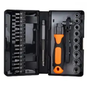 Labor-saving multi-function 29 in 1 ratchet l screwdriver home maintenance manual screw batch combination kit tool