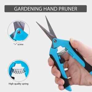 Sécateur à main de jardinage avec lames en acier inoxydable antiadhésives Coupeur manuel de bonsaï pour le rempotage Sécateur droit - Product Image 4