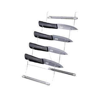 Espositore per Coltelli da Cucina in Acrilico Ecologico a Cinque Livelli, Design Moderno e Semplice con Superficie Lucida per Negozi di Coltelli - Product Image 4