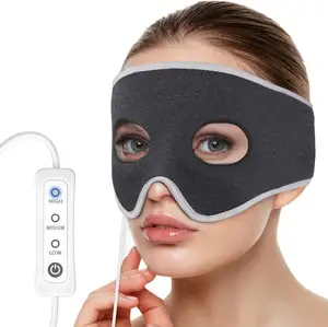 USB moist heated eye mask heat compress 3D eyemask with 3 Level Temperature Control
