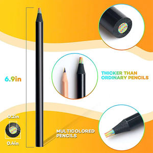 Nuevo Paquete Económico de 12 Lápices de Colores Arcoíris, Lápices Multicolores para Dibujar, Colorear y Bocetar - Product Image 2