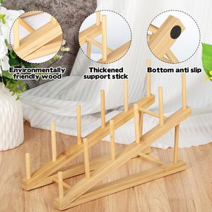 Petit séchoir à œuvres d'art, support de rangement pour salle de classe, présentoir à peintures à 5 niveaux, support de rangement <span class=keywords><strong>en</strong></span> <span class=keywords><strong>bois</strong></span> pour toiles - Product Image 5