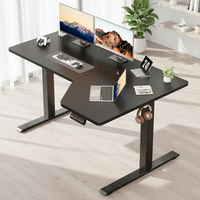 Cadre de bureau ergonomique réglable en hauteur électriquement, construction métallique, design moderne, extensible, convertible, fixation murale, bureau