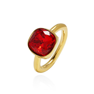 แหวนคริสตัลทรงสี่เหลี่ยมจัตุรัสแบบใหม่ ดีไซน์ทันสมัย โดดเด่น ระยิบระยับ หลายเหลี่ยม ผลิตจากทังสเตนและสแตนเลส เหมาะสำหรับทั้งชายและหญิง - Product Image 4