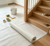 Tapis auto-adhésif non tissé blanc anti-salissure pour la protection des sols, idéal pour la rénovation et la décoration intérieure – Fournisseur direct usine