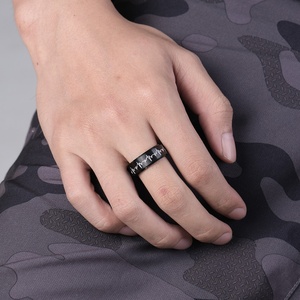 Stainless Steel ECG Heartbeat Monitor Wedding <b>Ring</b> for Gift Engraved Baby Heartbeat Beat <b>Ring</b> for Engagement and Personalized - Product Image 5