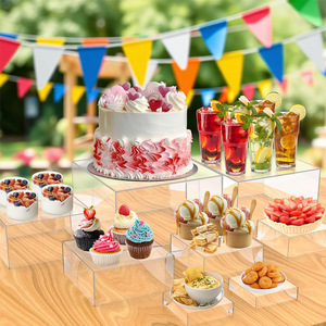 Cơ sở thực phẩm <span class=keywords><strong>acrylic</strong></span> 9-Piece hiển thị bảng dày đồ chơi nước hoa tráng miệng bánh <span class=keywords><strong>Acrylic</strong></span> tự chọn hộp hiển thị - Product Image 1